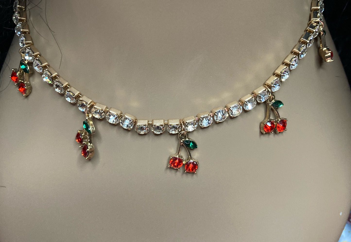 Cherry Drop Choker Necklace🍒
