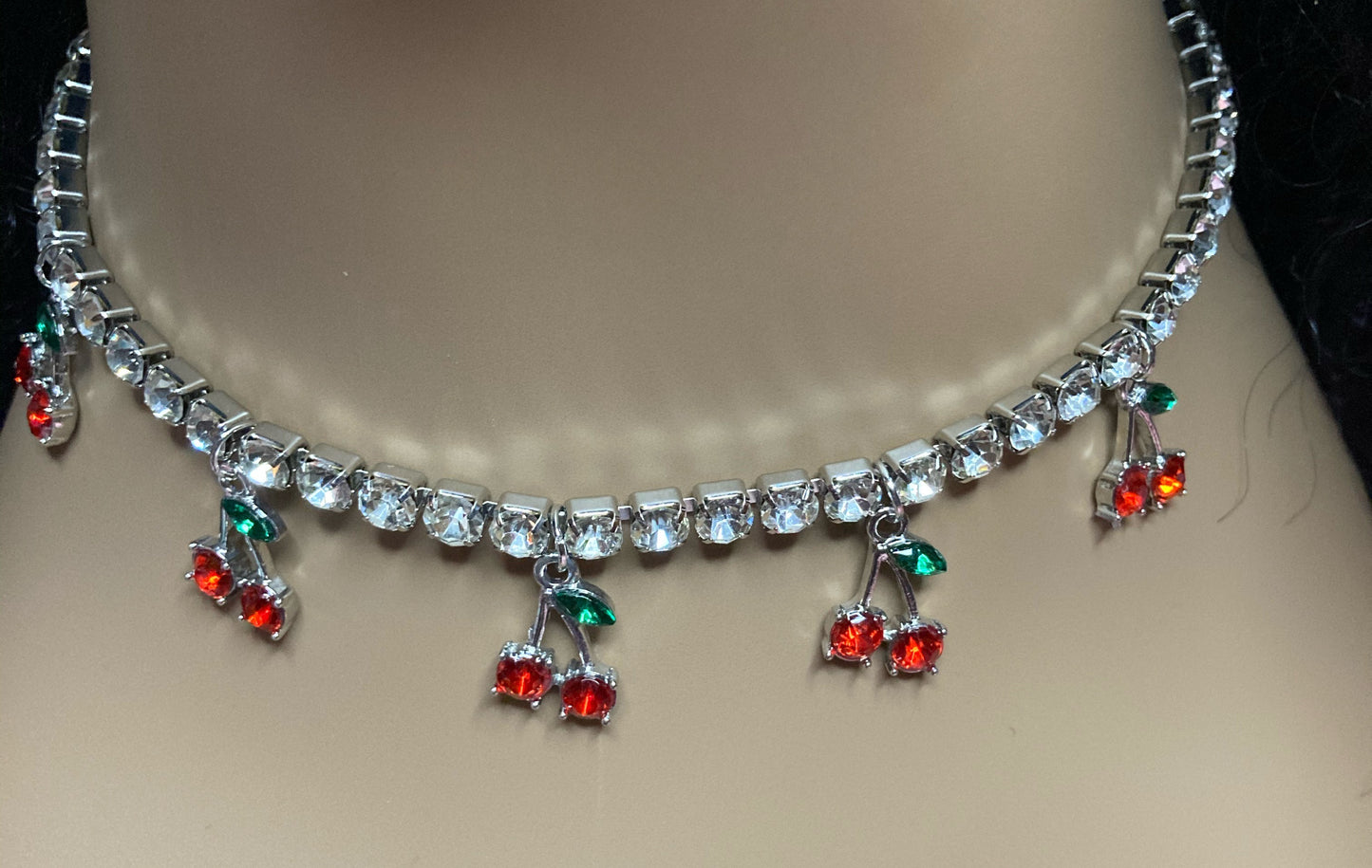 Cherry Drop Choker Necklace🍒